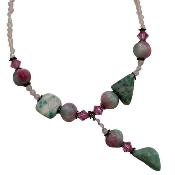 VINTAGE Multi Stone Choker Necklace - Picture 1 of 3